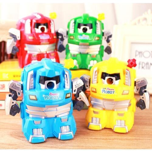 Deli Manual Pencil Sharpener Machine Man Hand Crank Mechanical Knife Sharpener Accessory Stationery office school Toy Gift