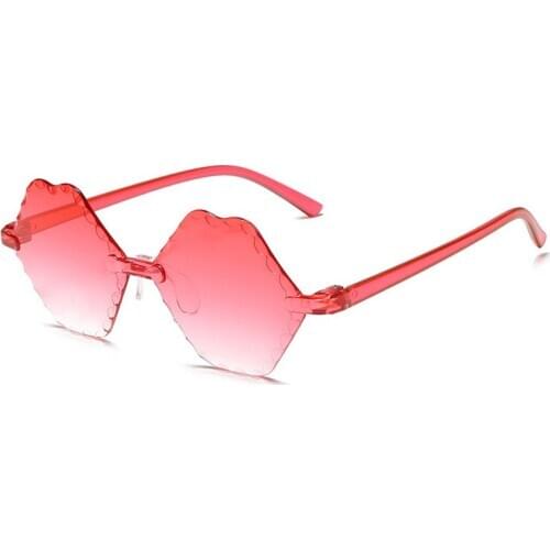Rimless Lip Lens Sunglasses Children Goggles Child One Piece Gafas Kids Eye Sun Glasses Boys Shades Girls Oculos Eyewear