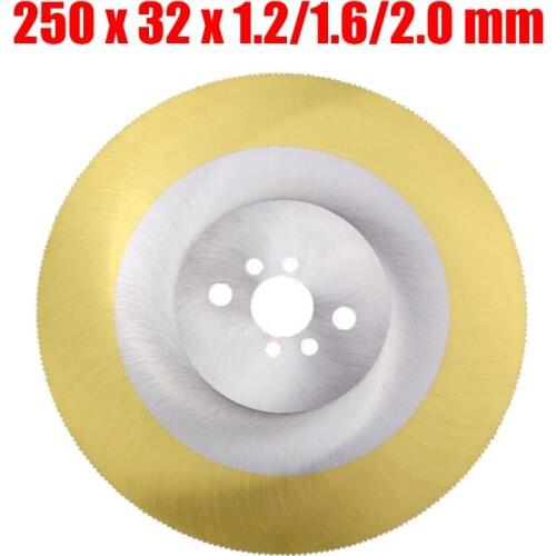 250mm HSS Circular Saw Blade Metal Blade Cutting Disc for Steel Copper Iron Aluminum Metal Pipe Cutting 1.2/1.6/2.0mm Thickness