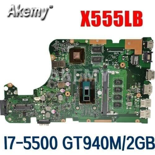 EDP X555LB Mainboard X555LD REV 3.6 For Asus X555LJ X555LF X555LB X555LP laptop motherboard cpu 4G-RAM I7-5500 2GB-GPU