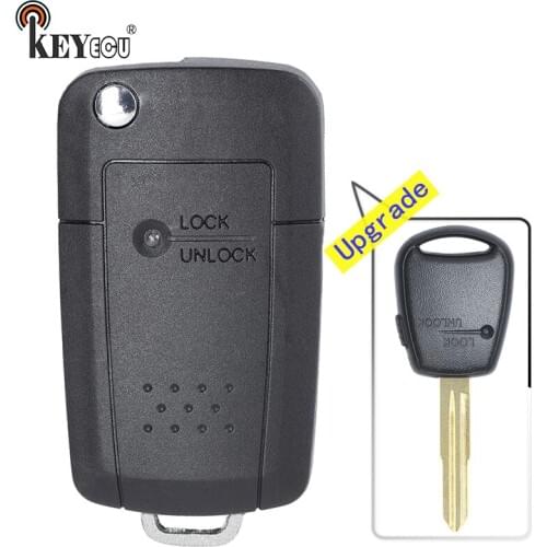 KEYECU for Hyundai Accent Getz Verna 1 Button Modified Flip Remote Key Shell Case FCC: SEKS-02TX,P/N: 81996-1C300, 81996-1C630