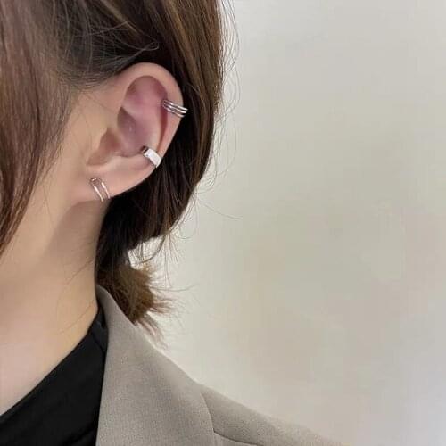 Korean Ear Clip Combination Set Geometric Female Ear Jewelry Simple Jewelry Charm Clip Earrings Accessories Party Wholesale