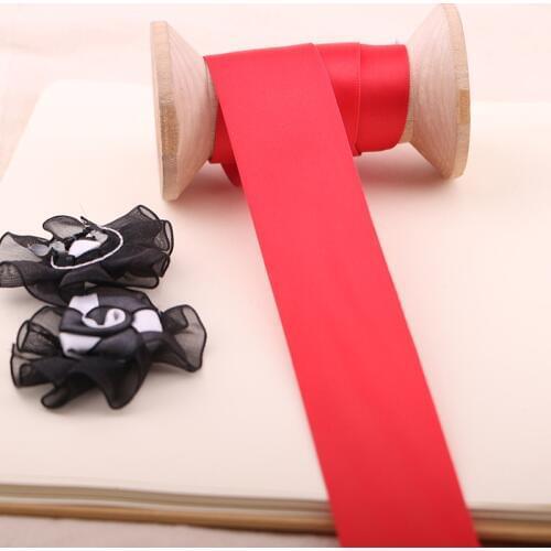 2YARD 3.2CM Red Ribbon Webbing Decoration Gift Wrap Christmas Ribbons DIY Handmade Material