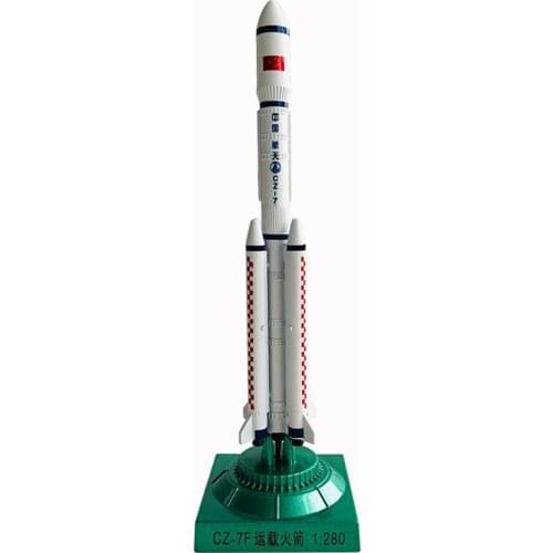 1/280 1/200 Scale Launch Vehicle Long March 7 CZ-7F Rocket Model Toys Children Kids Gift for Collection Decorations