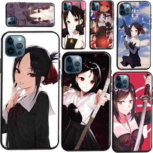 Cute Kaguya Sama Anime Silicone Case For iPhone 12 11 Pro Max 7 8 Plus SE 2020 12 Mini X XR XS Max Back Cover