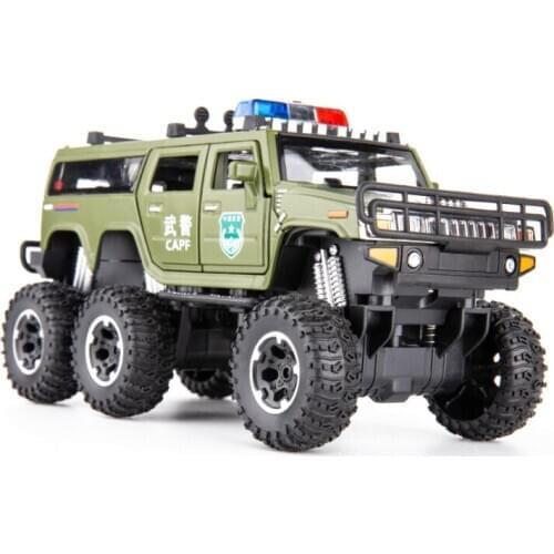 2020 new 1:32 Simulation of large wheel car alloy car model childrens off-road vehicle toy car green alloy car