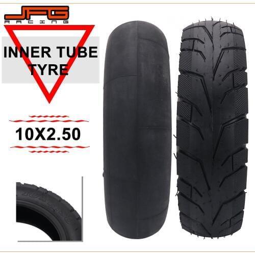 Motorcycle 10 x 2.5 10*2.5 Inch Inner Outer Tire Tyres Tube For Electric Gas Scooter Inflation Wheel Pneumatic Wheelchair E-bike