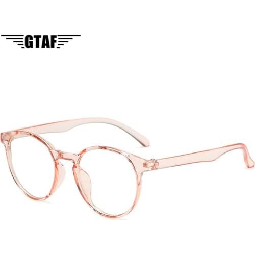 2020 Fashion Classic Round Glasses Black Frame Women Clear Lens Myopia Glasses Men Vintage Eyeglasses Optical Spectacle Frames