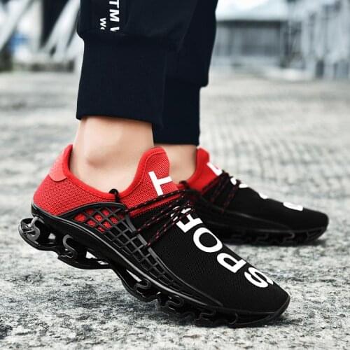 Large Size Outdoor Non-slip Mens Running Shoes Women Sport Shoes for Mens Black Sneakers Sports for Men Workout Tennis GMD-0695