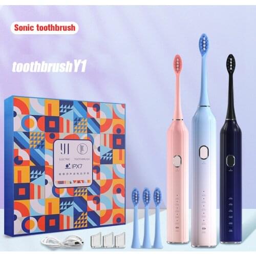 New USB Ultrasonic Magnetic Levitation Smart Electric Adult Soft Toothbrush Set Rechargeable Whitening Antibacterial Artifact
