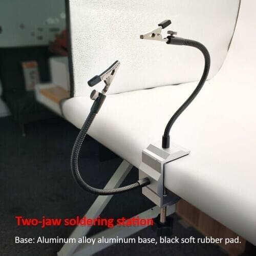 Soldering Station Table Clamp Soldering Iron Holder PCB Fixture Helping Hands Soldering Station Welding Repair Tools Bench Vise