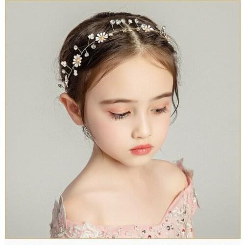 2019 Newly Princess Sweet Infant Kids Headband Leaf Flower Hair Band Headwear For Baby Girls Toddler Kids