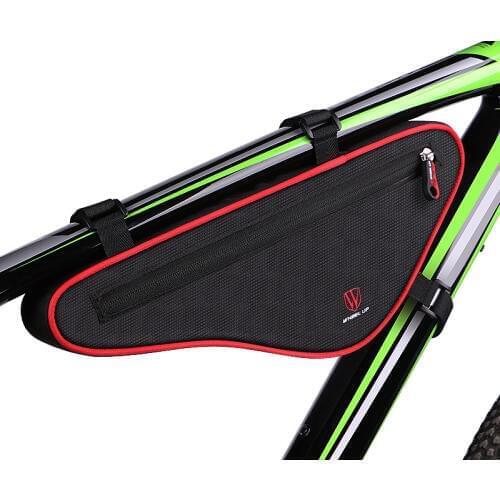 Bicycle Triangle Backage Large Capacity Nylon Reflective MTB Road Bike Front Bag Bike Panniers Cycling Bicycle Bags Accessories