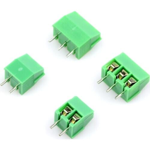 20pcs/lot KF350-3.5-2P KF350-3P Terminal 300V 10A Screw 2Pin 3Pin 3.5mm Straight Pin PCB Screw Terminal Block Connector 24-18AWG