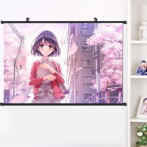 Japan Anime How to Raise a Boring Girlfriend Katou Kato Megumi Cosplay Wall Scroll Mural Poster Wall Hang HD Poster Home Decor