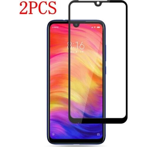 2PCS Full Cover Tempered Glass For Xiaomi Redmi Note 7 Screen Protector protective film For Xiaomi Redmi Note 7 glass