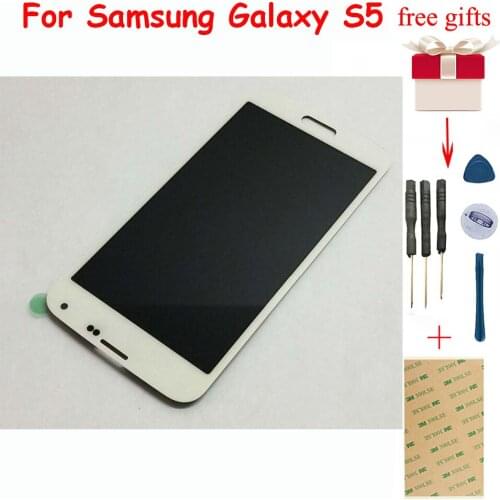 For Samsung Galaxy S5 LCD Screen i9600 G900 SM- G900F LCD G900M G900A G900P G900T LCD Display Touch Screen Digitizer Assembly