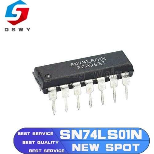 10pcs/lot SN74LS01N SN74LS01 74LS01 DIP-14