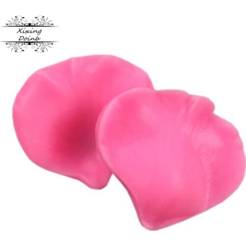 2 pcs/set Leaves Rose flower petal Cake Mold Sillicone Leaf Shape Fondant Cake Mold DIY Baking Cake Decorating Tools