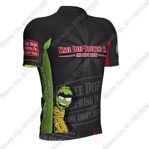 2021 Knee Deep Brewing Cycling Jersey Short Sleeve Summer Cycling Clothing Men Road Bike Shirts Mountain Bicycle Tops MTB Ropa