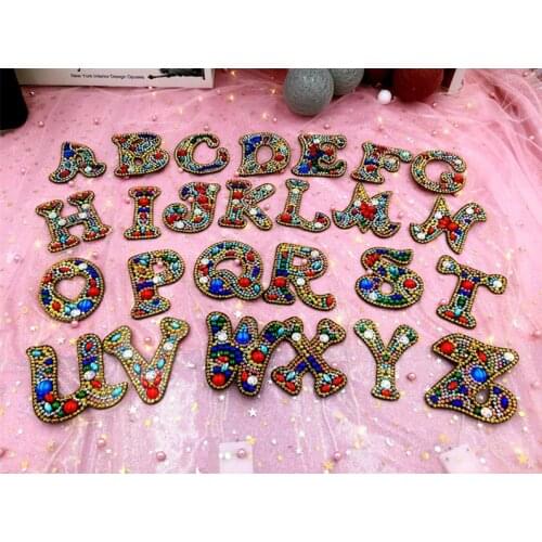 26pcs New Arrival Hot Sale Diamond Keyring New Pattern Diamond Painting English Letter Great Gifts For Bag Decor DIY Buckle