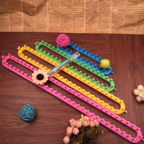 Free Shipping Colorful quadrate knitting loom 4 sizes 25cm,35cm,45cm,55cm for easy weaving handmade crafts Needlework