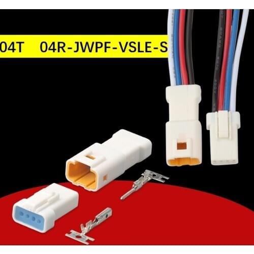 JST Freeshipping 200sets 04T 04R-JWPF-VSLE-S 4Pin AMP Car Electrical Wire Connectors for VW,BMW,Audi,Toyota,NISSAN