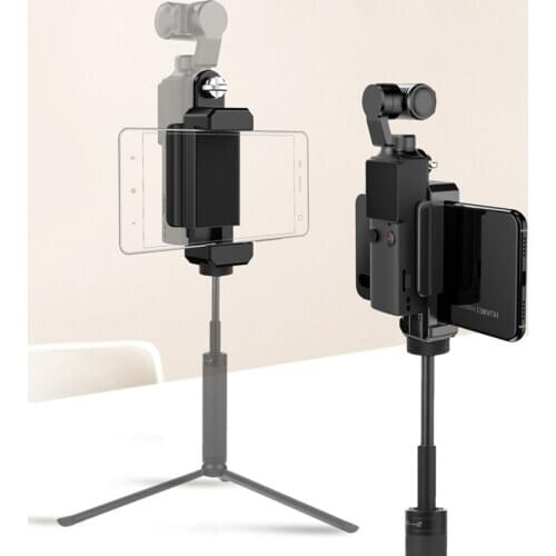 Camera Expansion Stand Phone Holder Bracket with 1/4 Threaded Hole for FIMI PALM Handheld Pocket Camera Accessories