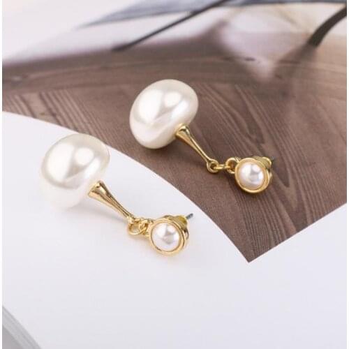 Favorite Pearl Store Pearl Earrings New Classic White South Sea Shell Pearl Stud Earrings S925 Silver Fine Jewelry Lady Gift