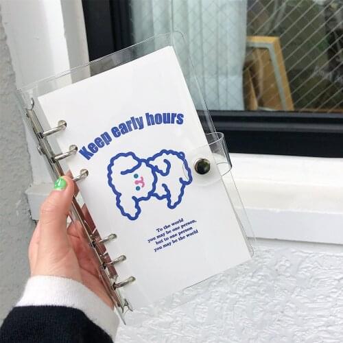 SKYSONIC Kawaii Creative Teddy A6 Loose-leaf Spiral Notebook Dairy Planner Journals Agenda Memo Note For Girls Birthday Gift