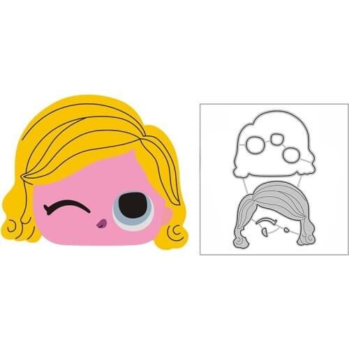 New Pretty Girl Face Craft Embossing Mold 2021 Metal Cutting Dies for DIY Decorative Scrapbooking Album Card Making No Stamps