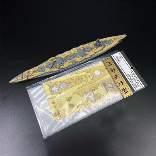 Upgrade Wooden Deck with Chain Model Kits for 1/700 FUJIMI 430645 IJN Nagato Battleship DIY Modification Parts