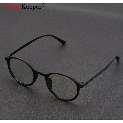 Round Anti Blue Light Glasses Frame Women Men Vintage Clear Lens Spectacles Frames Fashion Matte Black Retro Optial Eyewear