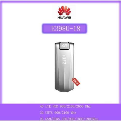 Unlock Original LTE 100Mbps 4G LTE Modem E398U-18 Support 900/2100/2600MHz Plus 4g antenna