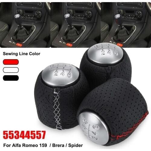 6 Speed Manual Gear Shift Knob Lever Shifter Handball 55344557 For Alfa Romeo 159 Brera Spider 2005-2011