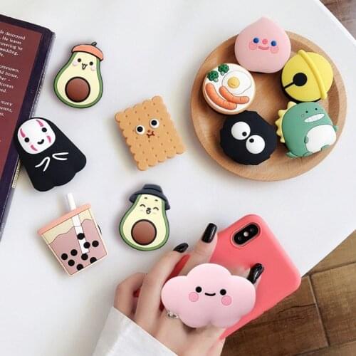 Cartoon Animal Egg Lrregular Foldable Stand Holder Expanding Phone Bracket For iPhone Redmi Huawei Samsung Contraction bracket