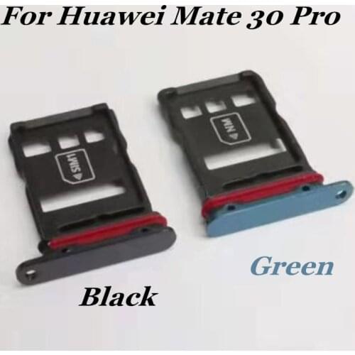 For Huawei Mate 30 / Mate 30 E Pro / Mate 30 Lite Nano Sim Card Holder Tray Dual TF SD Card Slot Replacement Parts