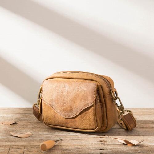 Mens Bags Retro Shoulder Messenger Bag New Leather Messenger Bag Casual Small Bag Head Layer Leather Belt Bag Vintage Soft Men