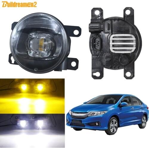 Fog Light Assembly 30W 8000LM Car Front Bumper LED Lens Fog Lamp 12V For Honda City 2014 2015 2016 2017 2018