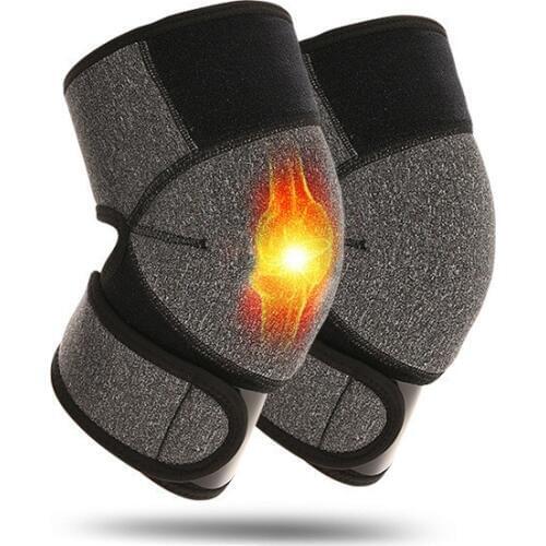 2PCS Tourmaline Self Heating Magnet Knee Brace Support Magnetic Therapy Knee Pads Warmer for Winter Sports Safety Elder Gifts