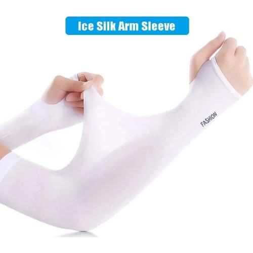 Bicycle Arm Sleeve for Runing Biking Cycling equipment Outdoor Sports Beach Sunscreen Sun Protection Anti-UV Ice silk cuff