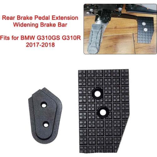 Motorcycle Rear Brake Pedal Extended Widening Brake Bar For BMW G310GS G310R 2017 2018 Brake Pedal Extension Enlarger Plate Pad