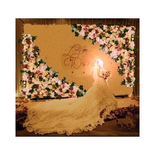 1.2M x 1.2M Artifical Flower Backdrop Flower Wall Wedding Stage Decoration 2 pcs/lot