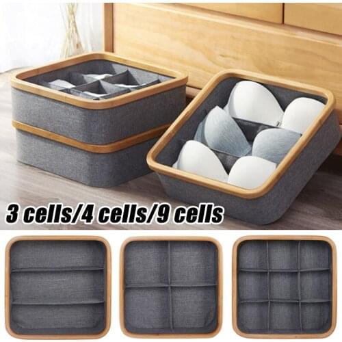 1Pc Practical Underwear Storage Box Drawer Closet Bra Socks Scarfs Classification Organizer