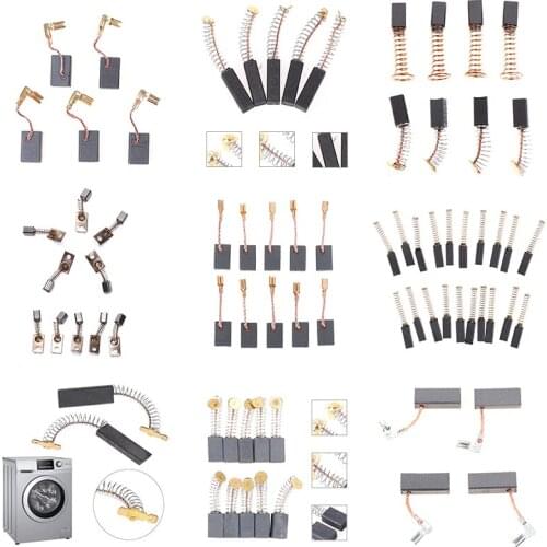 10/4//1Pcs Electric Hammer Angle Grinder Graphite Brush Replacement For Motors Dremel Rotary Tools Multi Power Tool Carbon Brush