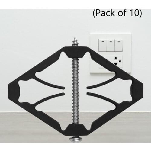 10pcs Black Socket Bottom Switch Box Repairer Replacement Secret Stash 86mm Wall Mounted Switch Cassette Repair Tools