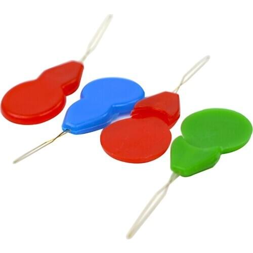 10PCS/Set Random Color Slivery Hand Machine Sewing Stitch Bow Wire Needle Threader Insertion Tool Hand Sewing Machines