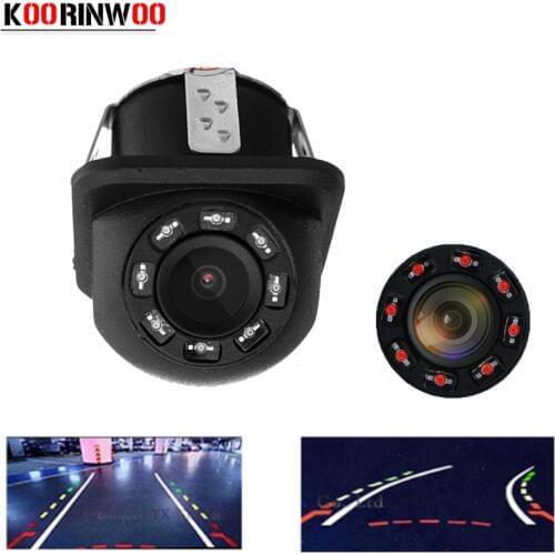 Koorinwoo Dynamic Trajectory Car Rearview Camera Parking Line Car Rear View Camera Back Up Parking Assistance Video RCA/AV Input
