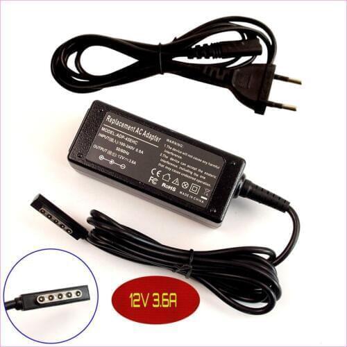 For Microsoft Surface 2 /Surface RT 10.6 /Surface PRO 128GB 64GB Tablet 12V 3.6A Laptop Ac Adapter Charger POWER SUPPLY Cord