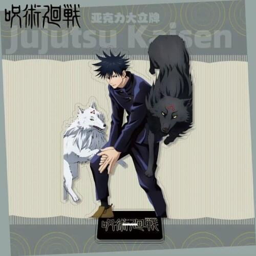 Anime Jujutsu Kaisen Fushiguro Megumi Big Acrylic Figure Satoru Stand Model Toys Kawaii Accessories For Boys Girls Gifts